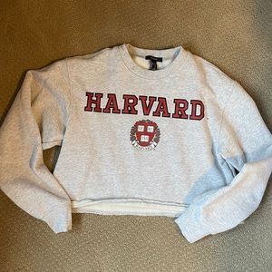Harvard Cropped Sweatshirt